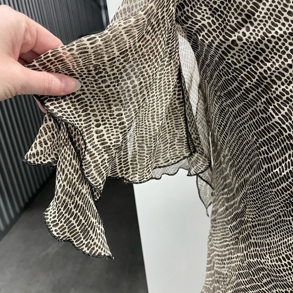 Robbie Bee Vintage 2 Piece Silk Skirt Set 12 Asymmetric Fairycore Whimsical 90s - Picture 3 of 12